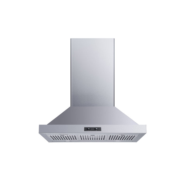 Winflo 30" 286 CFM Convertible Island Range Hood in Stainless Steel & Reviews Wayfair